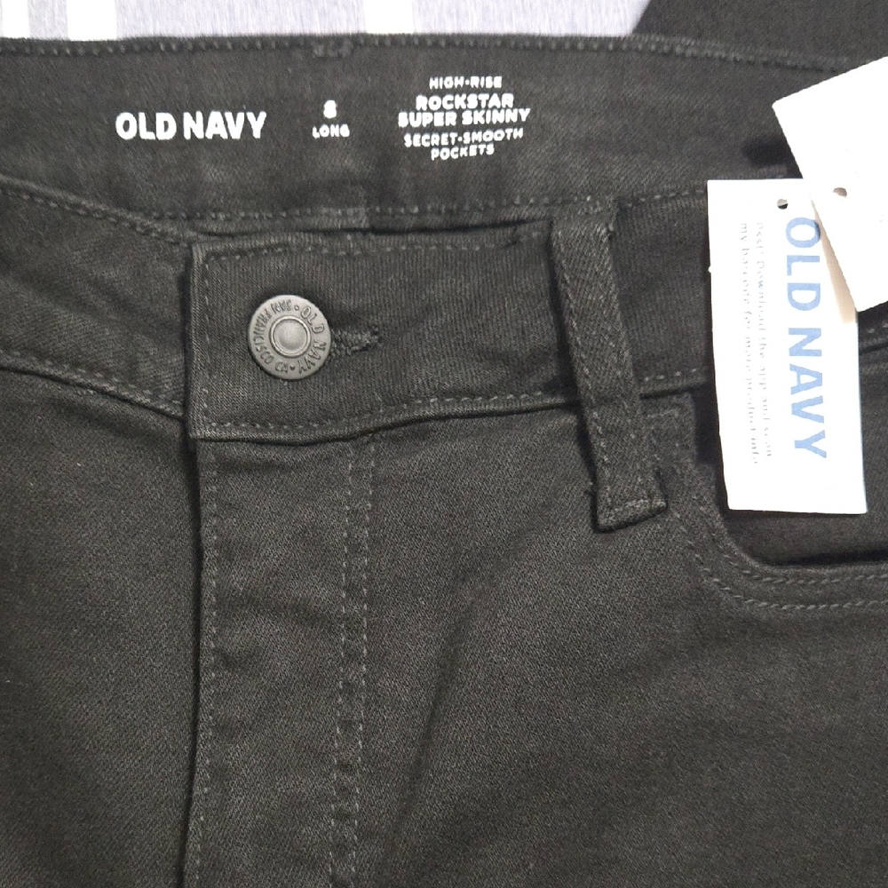Old Navy Black Rockstar Super Skinny Jeans BNWT